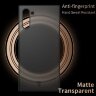 Прозрачный матовый силиконовый чехол для Samsung Galaxy Note 10 Plus