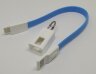 USB - Lightning (iphone) брелок кабель зарядки и передачи данных 20см, плоский 