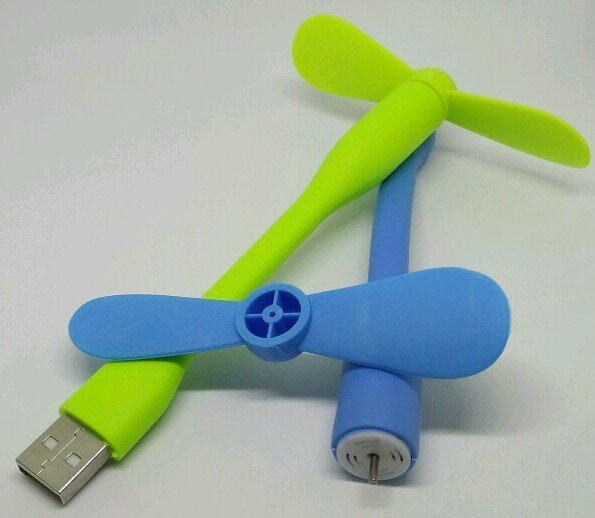 Мини вентилятор с USB питанием гибкий, ручной - для ноутбука и не только